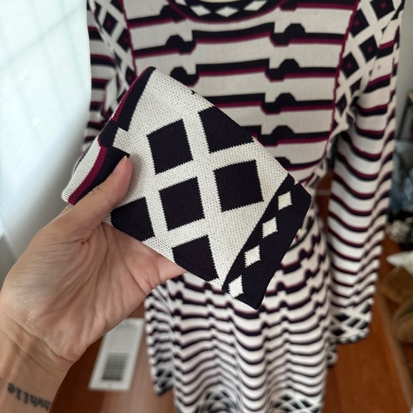 Eliza J Black and White Geometric Mini Dress - Picture 6 of 10